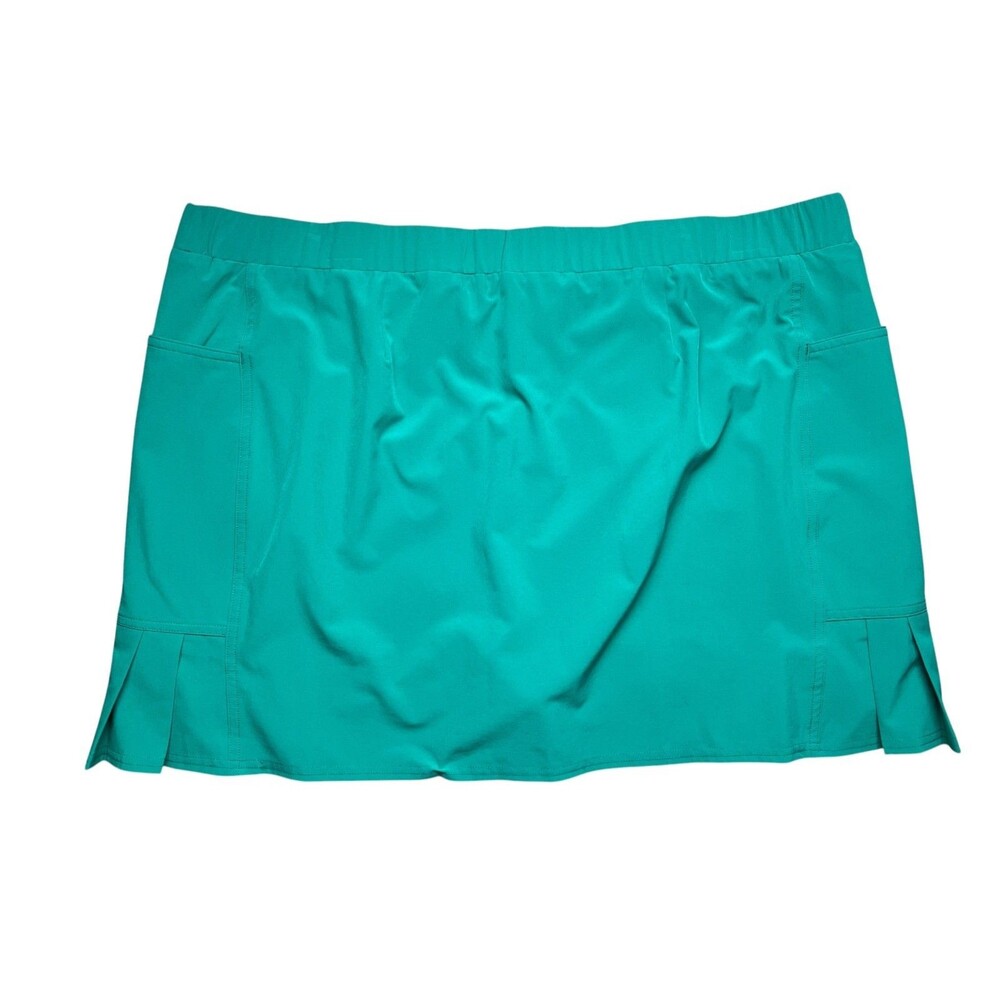 Chico's Zenergy Green Pleated-Hem Performance Activewear Skort  18 (3.5)